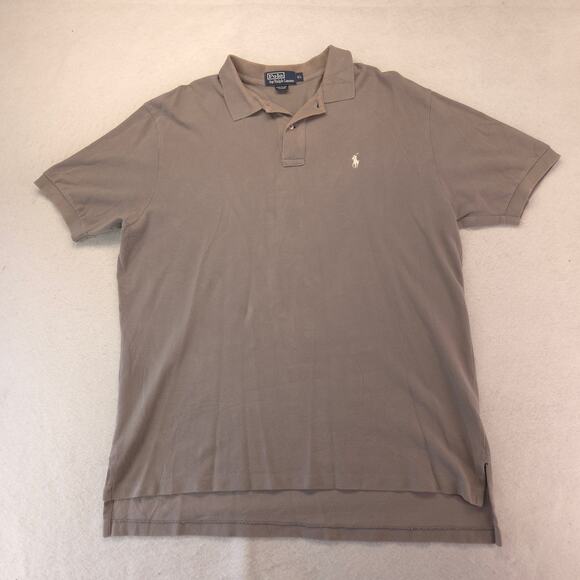 Polo by Ralph Lauren Collared Short Sleeve Polo Shirt Mens Size XL Gray - Picture 2 of 9